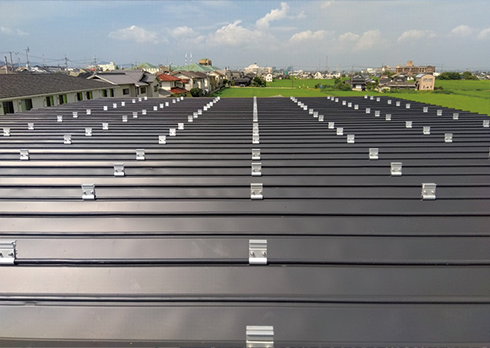 各種ハゼ式折板屋根用太陽光架台