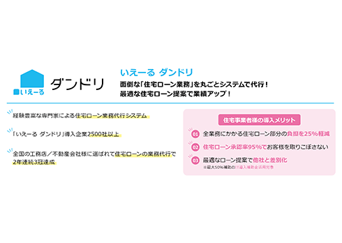 住宅ローン業務代行システム「いえーる ダンドリ」