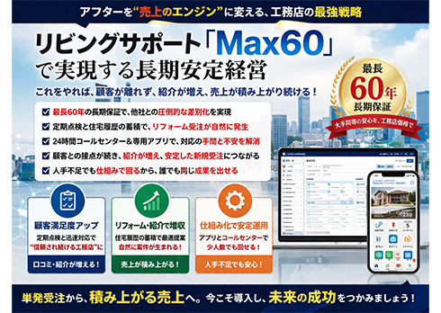 リビングサポート「Max60」で実現する長期安定経営