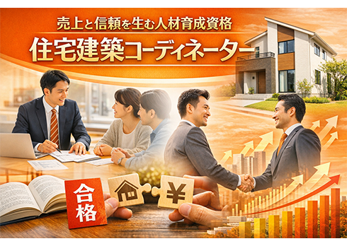 人材力で生き残る住宅会社へ導く資格★住宅建築コーディネーター